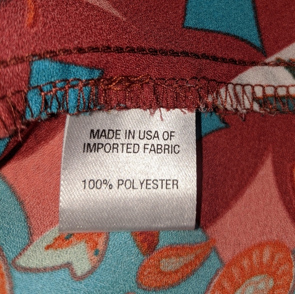 Alison Joy women's faux wrap v-neck blouse L silky - Picture 8 of 11